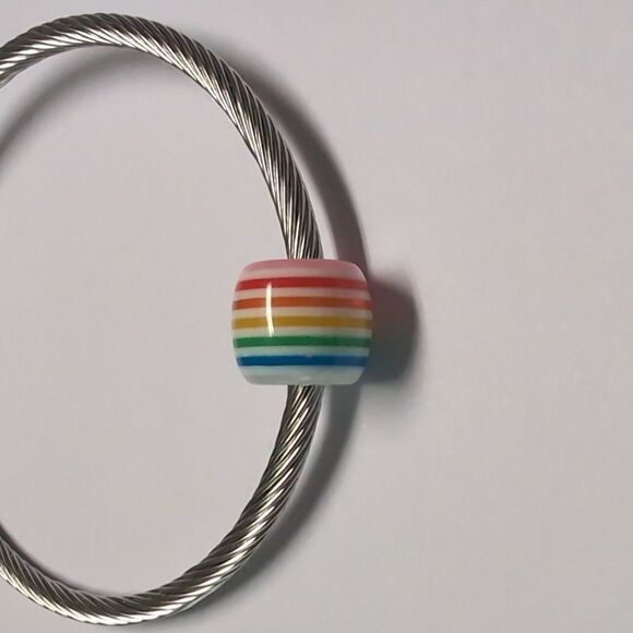 Rainbow Charm for Pandora Style Bracelet - Picture 1 of 4